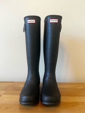 NWT Hunter Original Tall Black Rain Boots Women’s Size 9 / EU 40-41